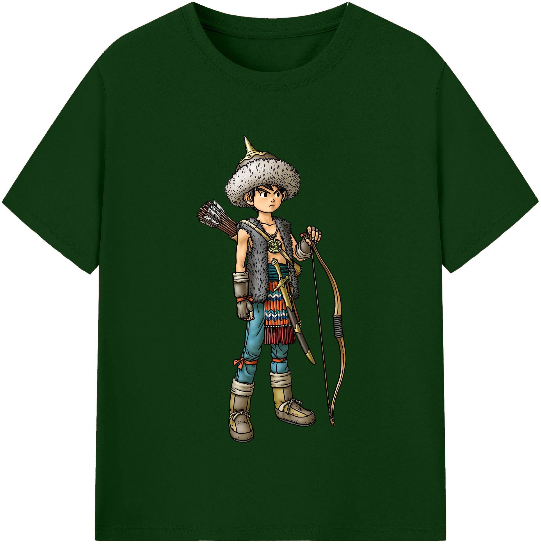 （画像用） ドラゴンクエスト Doragon Kuesuto Dragon Quest 綿100％半袖Tシャツ（フロントプリント）